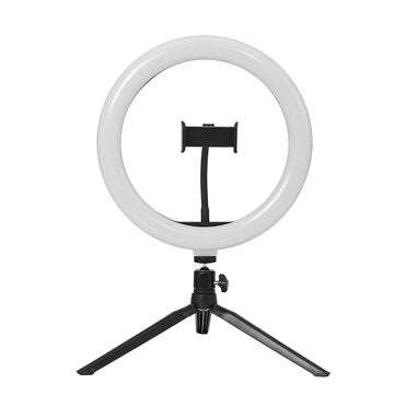 10.2 inch Diameter 10 Brightness RGB LED Makeup Fill Light Selfie Ring Lamp Phone Holder Tripod Stan