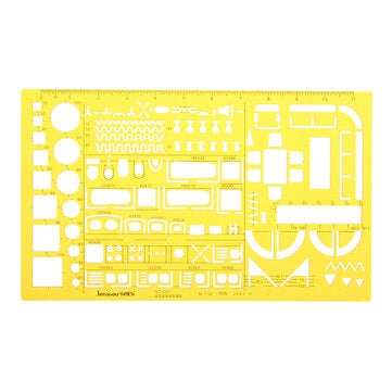 1:50 Interior Decorations Architectural Furniture Drawing Template KT Soft Plastic Ruler Stencil
