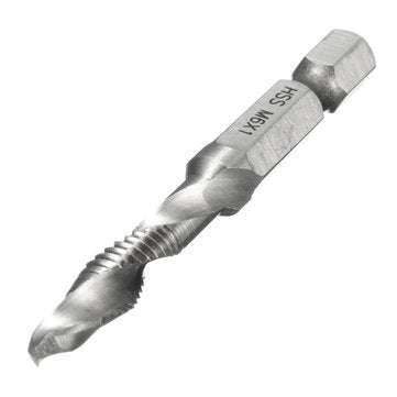 1/4 Inch Hex Shank HSS M4/5/6/8/10 Metric Screw Tap  Combination Drill Tap Bit (SIZE: M5)