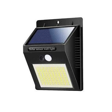 100 LED Solar Light PIR Motion Sensor Safety Outdoor Garden Wall Lamp 3 Lighting Modes