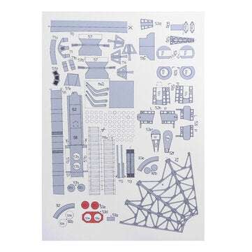 1:200 High Simulation Missile Destroyer Battleship Model DIY Education Building Toys