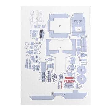 1:200 High Simulation Missile Destroyer Battleship Model DIY Education Building Toys