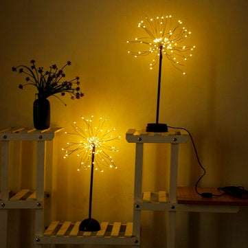 100 LED Dandelions Lamp USB Firework Night Light Garden Wedding Party Christmas  (TYPE: USB)