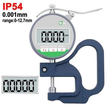 0.01mm 0.001mm Digital Thickness Gauge Meter Touch screen Electronic Micrometer M... (SIZE: 0.001MM)