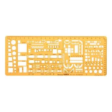 1:100 1:200 Double Scale Combo Architecture Building Formwork Drawing Template KT Soft Ruler Stencil