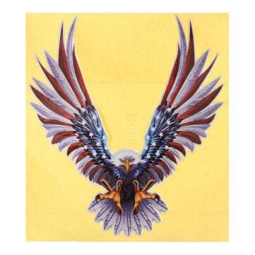 6x6.75 Inch Vinyl Car USA Eagle Wings United States Flag Bumper Window Stickers Decal