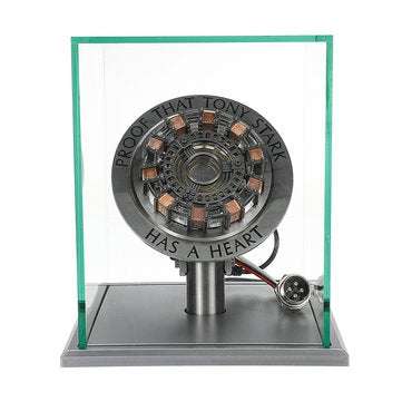 1:1 Scale MK1 Assembled Core DIY Tony Arc Reactor LED Lamp Kit With Display Stand Cover