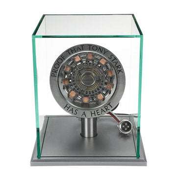 1:1 Scale MK1 Assembled Core DIY Tony Arc Reactor LED Lamp Kit With Display Stand Cover