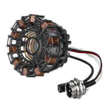 1:1 Scale MK1 Assembled Core DIY Tony Arc Reactor LED Lamp Kit With Display Stand Cover