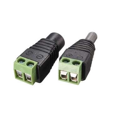 1 pairs DC Connector Male Female 5.5mm For LED Strip Light CCTV Camera