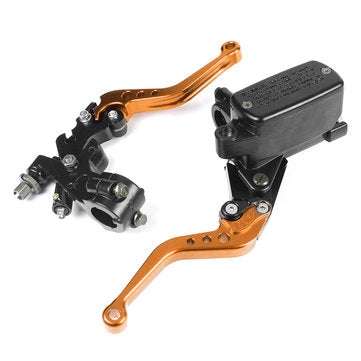7/8inch 22mm Motorcycle Hydraulic Brake Clutch Lever Handlebar Master Cylinder A... (COLOR.: YELLOW)