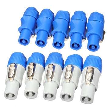 10 set  Neutrik PowerCON Type A NAC3FCA+NAC3MPA-1 Chassis Plug Panel Adapter