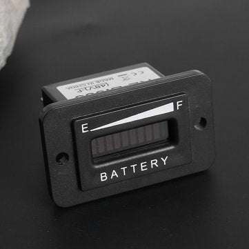 10 Segment LED 36V Battery Indicator Battery Tester Meter Gauge Coulombmeter for Golf Cart Yacht RV