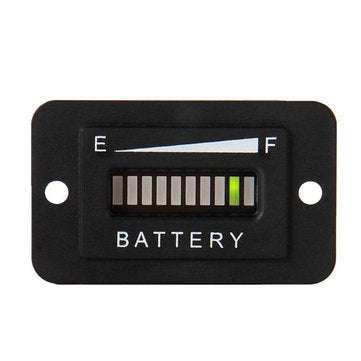 10 Segment LED 36V Battery Indicator Battery Tester Meter Gauge Coulombmeter for Golf Cart Yacht RV