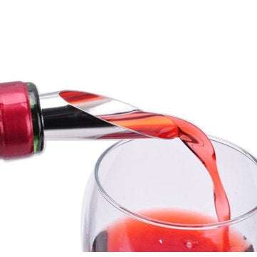 [Optimized version] Circle Joy New Stainless Steel Liquor Spirit Pourer Fast Red Wi-ne Decanter Bott
