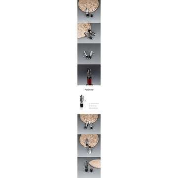 [Optimized version] Circle Joy New Stainless Steel Liquor Spirit Pourer Fast Red Wi-ne Decanter Bott
