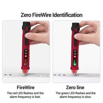 ANENG VC1010 Digital Voltage Detectors Non-Contact Pen Tester Meter 12-1000V AC/DC Volt Current Elec