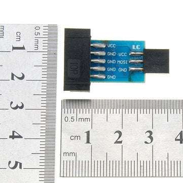 10 Pin To 6 Pin Adapter Board Connector For  ISP Interface Converter AVR AVRISP USBASP STK500 Standa