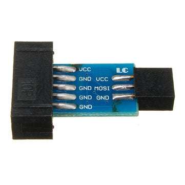 10 Pin To 6 Pin Adapter Board Connector For  ISP Interface Converter AVR AVRISP USBASP STK500 Standa