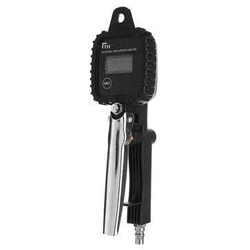 100 PSI Tyre Inflator LCD Digital Metal Air Pressure Tire Gauge PSI With Hose For Motorcycle Car