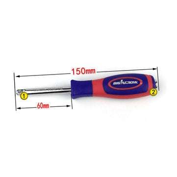 1/4inch Socket Wrench Driver Standard With Internal 1/4" Female End Attachment Extension 150mm CR-V