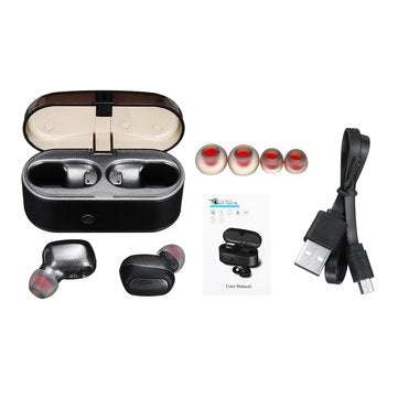 [bluetooth 5.0] TWS Mini Wireless Earbuds Earphone CVC 8.0 Noise Cancelling Bass Stereo IPX5 Waterpr