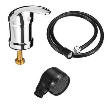 1/2`` Beauty Salon Shampoo Bowl Sink Hot Cold Faucet Spray Hose Replacement Set (TYPE: A)