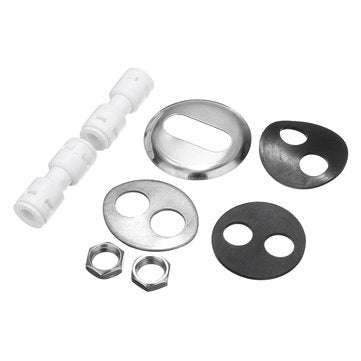 1/4`` Double Holes Chrome RO Reverse Osmosis Kitchen Sink Drinking Water Filter Neck Faucet
