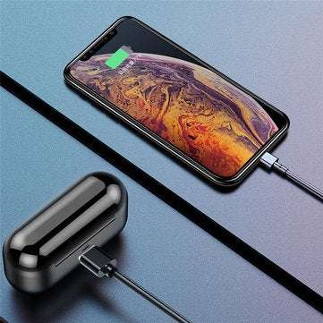 [bluetooth 5.0] F9 Mini Graphene Earphone True Wireless Digital Display Hi-Fi Headset Smart Touch Wa