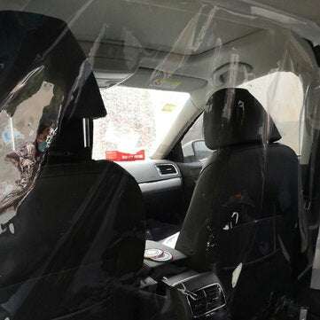 1.4*1.8M Car Isolation Film Fully Enclosed Transparent Isolation Curtain Protective Film Main Drivin
