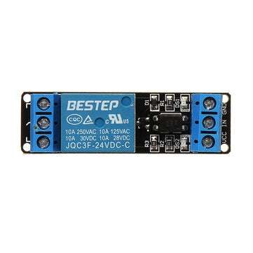 1 Channel 24V Relay Module Optocoupler Isolation With Indicator Input Active Low Level BESTEP for Ar
