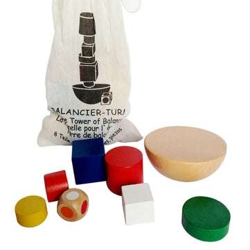 1 Bag Puzzles Wooden Geometric Balance Game Fun Toys Jigsaw Puzzle Toy for Children Educational Lear