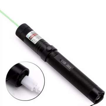 10 Mile Green Laser Pointer Pen 532nm USB Chargeable Laser Flashlight Quick Charge Pointer with Lany