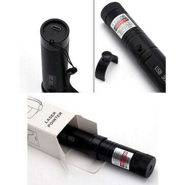 10 Mile Green Laser Pointer Pen 532nm USB Chargeable Laser Flashlight Quick Charge Pointer with Lany
