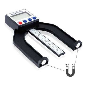 0-80mm Digital Height Gauge Magnetic Feet Electronic Caliper Depth Gage For Router Tables Woodworkin