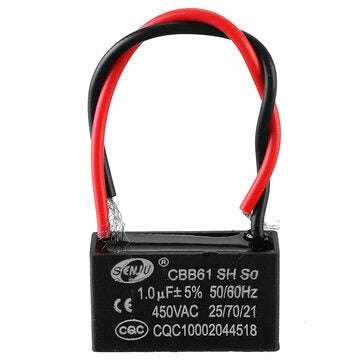 CBB61 1UF Starting Capacitance 450V AC Fan Capacitor CBB Motor Run Capacitor