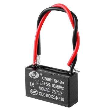 CBB61 1UF Starting Capacitance 450V AC Fan Capacitor CBB Motor Run Capacitor