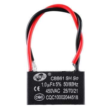 CBB61 1UF Starting Capacitance 450V AC Fan Capacitor CBB Motor Run Capacitor