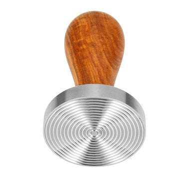 Coffee Tampers Wooden Thread Bottom Press for Espresso Maker Grinder Tool 58MM