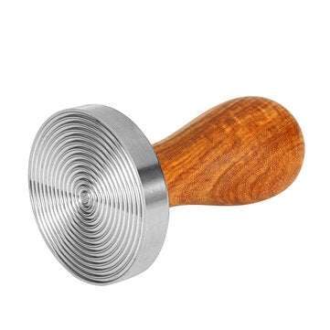 Coffee Tampers Wooden Thread Bottom Press for Espresso Maker Grinder Tool 58MM