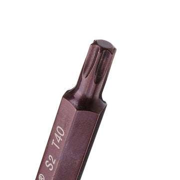 Broppe 7pcs T20-55 75mm Magnetic Torx Screwdriver Bit 10mm Hex Shank for Impact Screwdriver