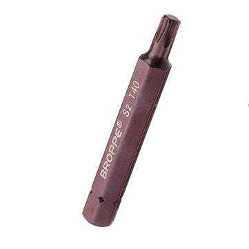 Broppe 7pcs T20-55 75mm Magnetic Torx Screwdriver Bit 10mm Hex Shank for Impact Screwdriver