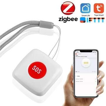 Bakeey Tuya Wireless Zi-bee SOS/Emergency Button Remote Call Button Pager for Help Alert System