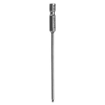 Broppe 7pcs SAE 5/64-5/16 Inch 100mm Magnetic Ball Screwdriver Bit 1/4 Inch Hex Shank