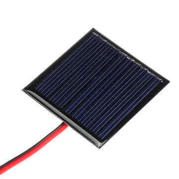 0.25W 5V 45*45mm Mini Polysilicon Solar Panel Epoxy board with Wire