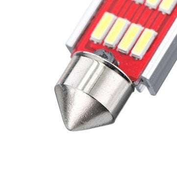 Audew 6PCS 42mm C5W 4014 SMD LED Festoon Dome Lights Licence Plate Bulbs 12V 2.7W 4882K White Kit