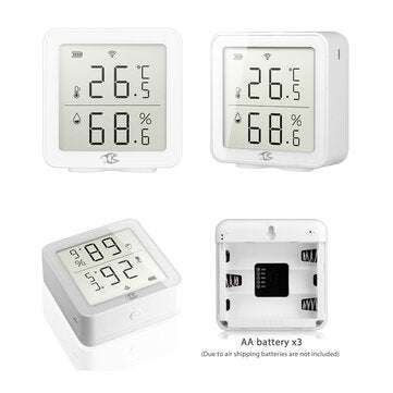 Bakeey Tuya WIFI Temperature&Humidity Sensor Work With Alexa Indoor Hygrometer Thermometer LCD Displ