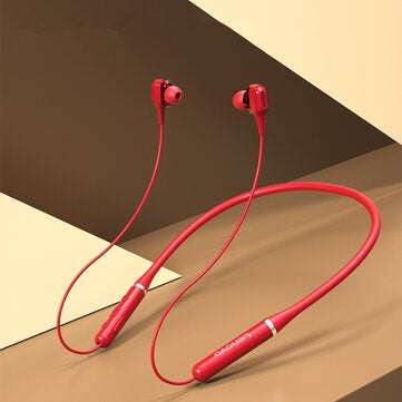 [Dual Dynamic Drivers] Lenovo XE66 bluetooth 5.0 Earphone Wireless Neckband HiFi Ste... (COLOR: RED)