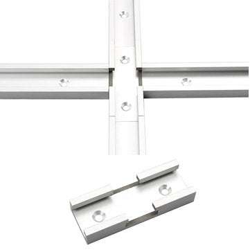 80mm Aluminium Alloy Connector T-Track Miter Slot Connector for Carpenter DIY Woodworking Tool