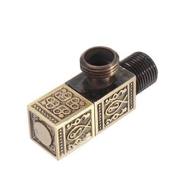 Antique Brass Triangle Valve Bathroom Accessory G1/2 Brass Angle Stop Valves Filling Valves Square T